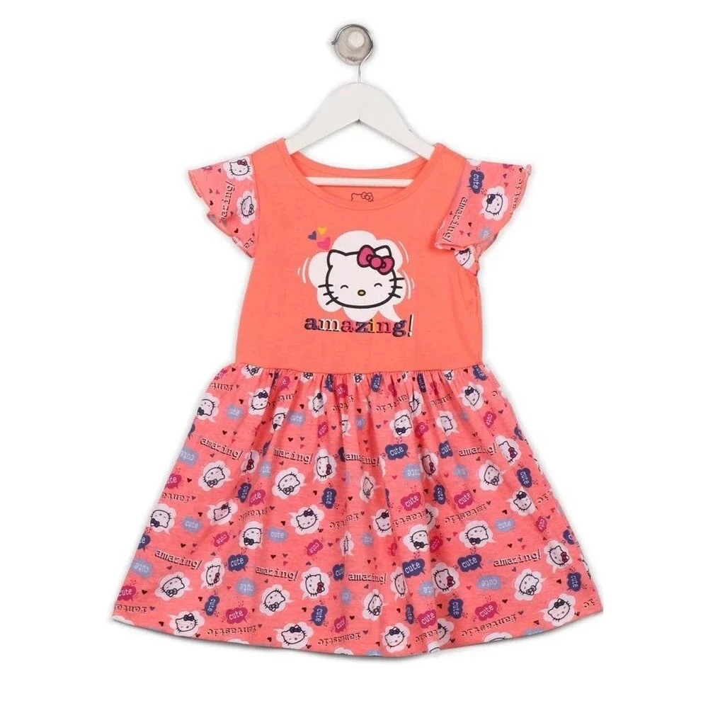 Hello Kitty | Girls Midi/Knee Length Fun Casual Dress, Size 6X - Picture 1 of 7